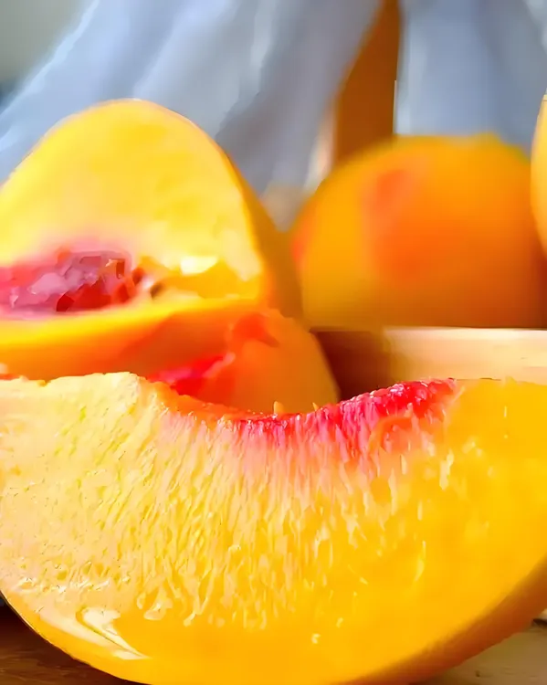 正宗湖北露天农家自种锦花黄桃爆甜多汁每日新鲜现摘现发