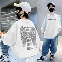 男童卫衣长袖秋装2024新款帅气中大童春秋季上衣男孩