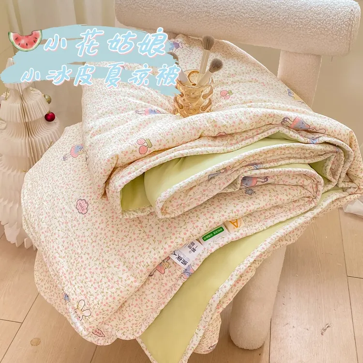 2025新款夏季小冰被冰皮夏被凉感丝夏凉被空调被学生宿舍单人双人