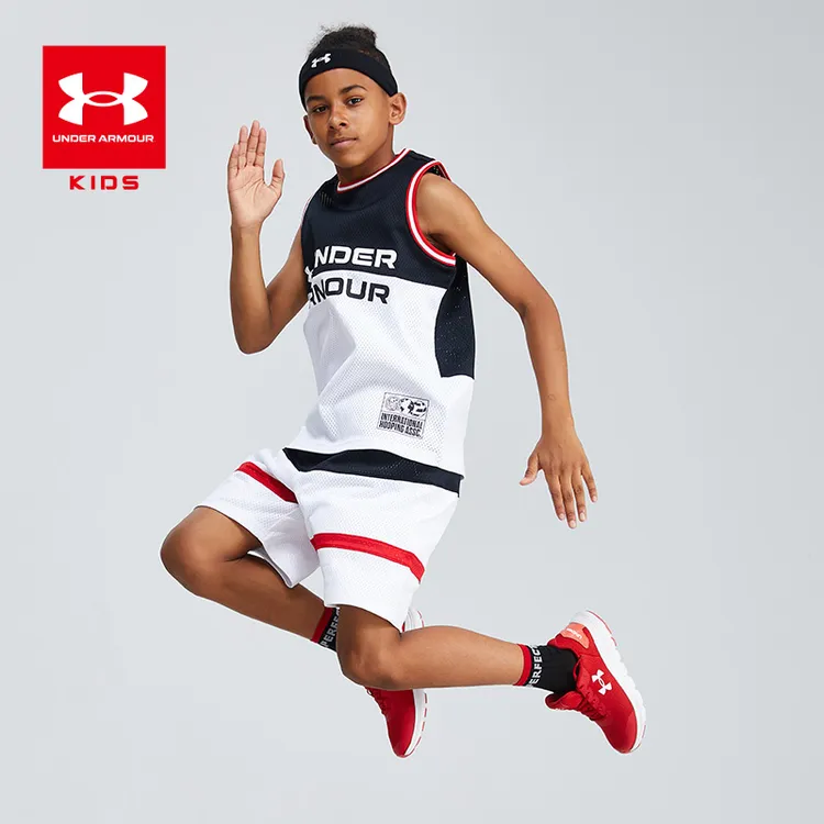 Under Armour/安德玛儿童【速干套装】背心短裤袖T恤篮球训练1955DB