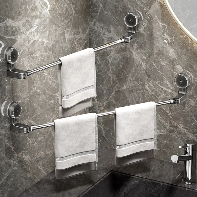 创意拖鞋杆浴室卫生间厨房收纳毛巾杆免打孔沥水壁挂式置物收纳架