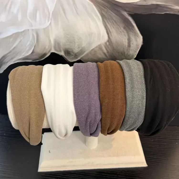 纯色发箍-复古风少女风休闲风原创设计发箍头饰韩版纯色小众