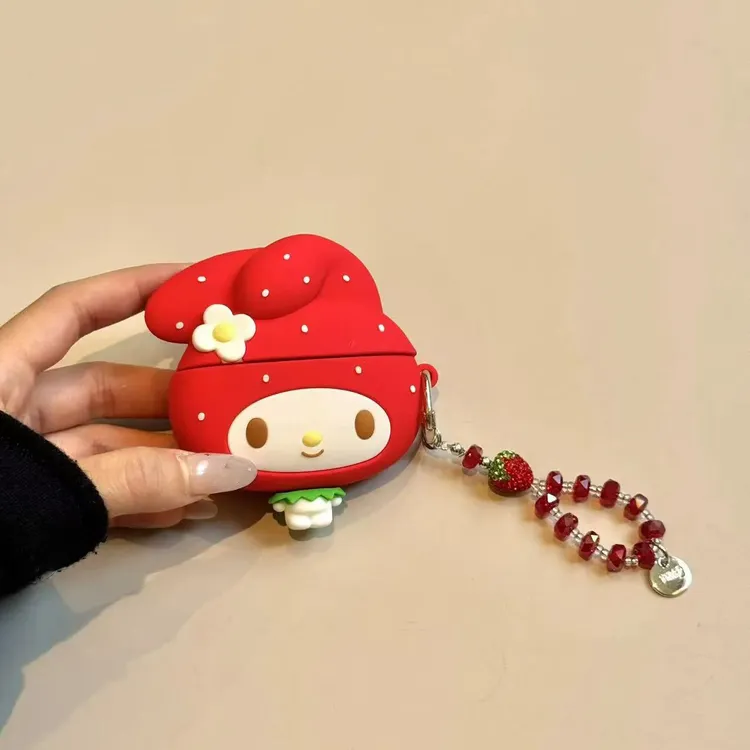 可爱草莓美乐蒂硅胶适用airpods3/4代耳机套少女心pro3防摔保护壳