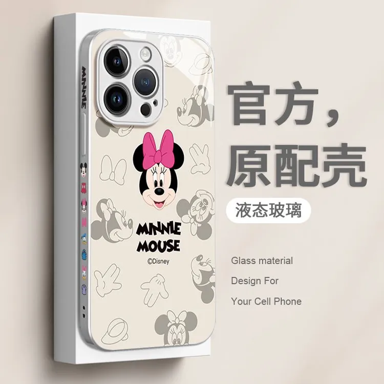 米老鼠苹果15proMAX手机壳适用于14pro防摔13pro新款12MINI简约11