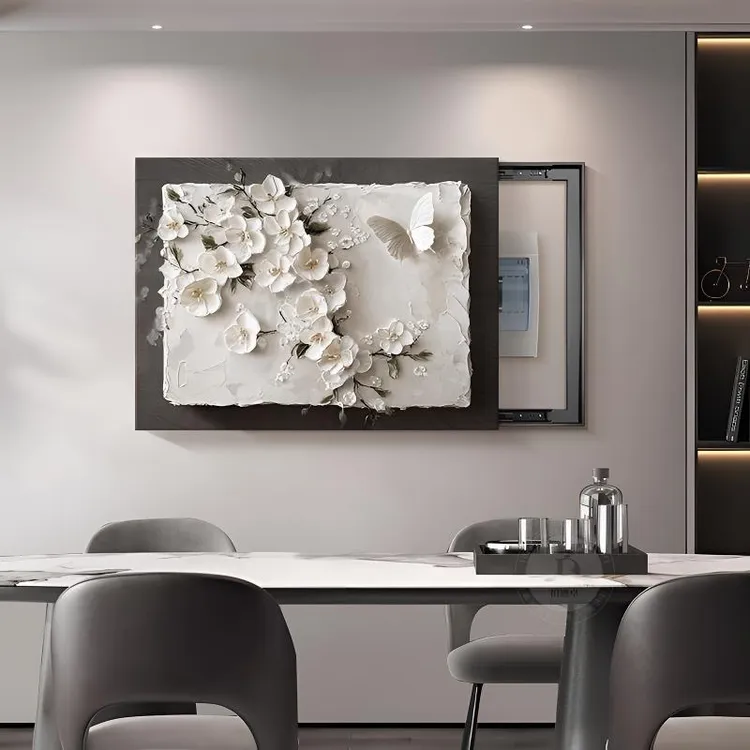 花卉超薄电表箱装饰画新款电表箱2025网红配电箱挂画配电箱装饰画