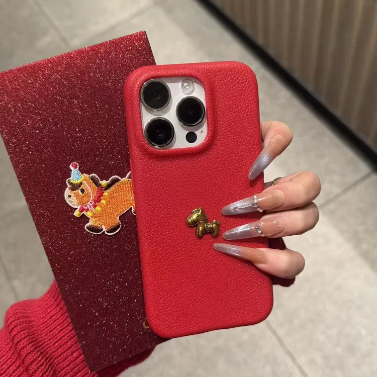 金箔小马公仔适用苹果17/16pro手机壳小米17vivo华为p70oppo新款