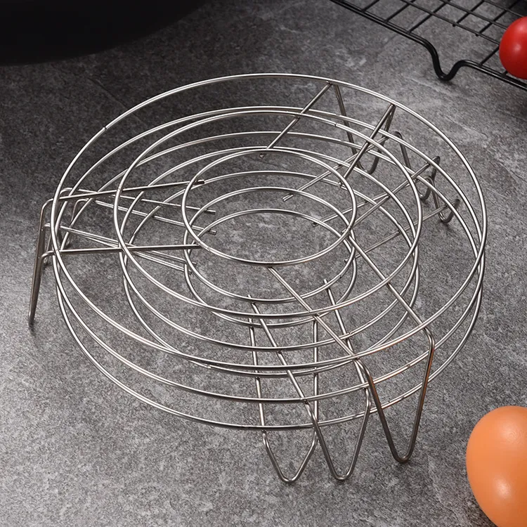 不锈钢多功能家用片式蒸笼电饭锅三脚蒸格厨房小工具厂家批发