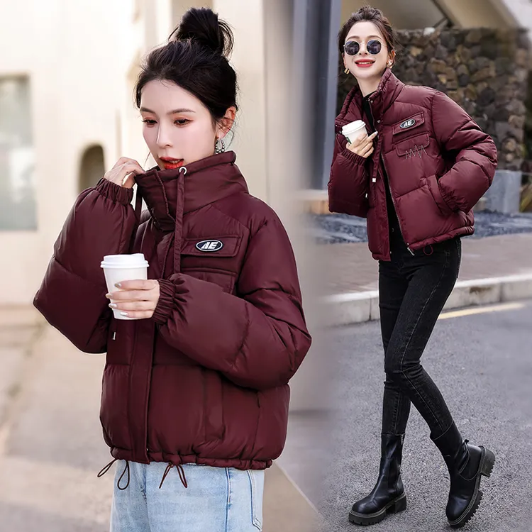 棉衣女短款2024冬季新款时尚百搭立领加厚保暖洋气修身韩版外套潮