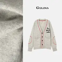 GULINA/娜姐 欧洲站春季新款时髦领口宽松针织88205