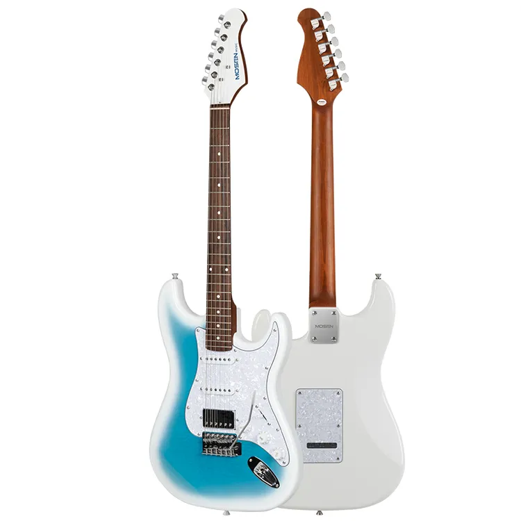 莫森单单双拾音器摇滚电吉他新手入门初学者适用MS-MM370晨辉冰蓝