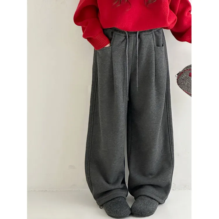 K30307孙小美结构式女童糯米裤2025新款秋冬装加绒加厚儿童休闲裤
