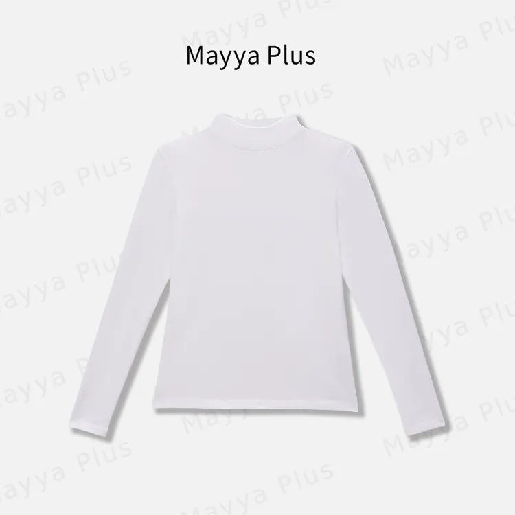 【热力学】Mayya Plus麦芽定制流光风半高领山羊绒针织上衣32537220