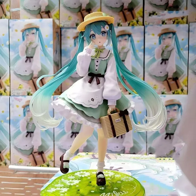 初音未来田园风初音手办动漫二次元美少女桌面摆件女模型生日礼物