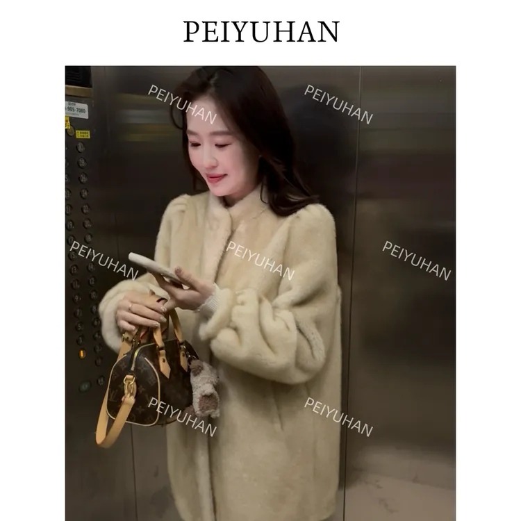 PEIERNA佩佩PC 【千金感】仿水貂毛外套 S2054 6126217时尚保暖