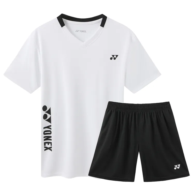 新款速干透气羽毛球服男女同款短袖上衣可定制印字