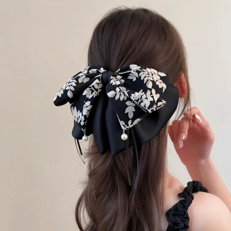 百搭抓夹雪纺发卡发夹法式奶油甜妹风顶夹辫子发饰时尚发饰韩版