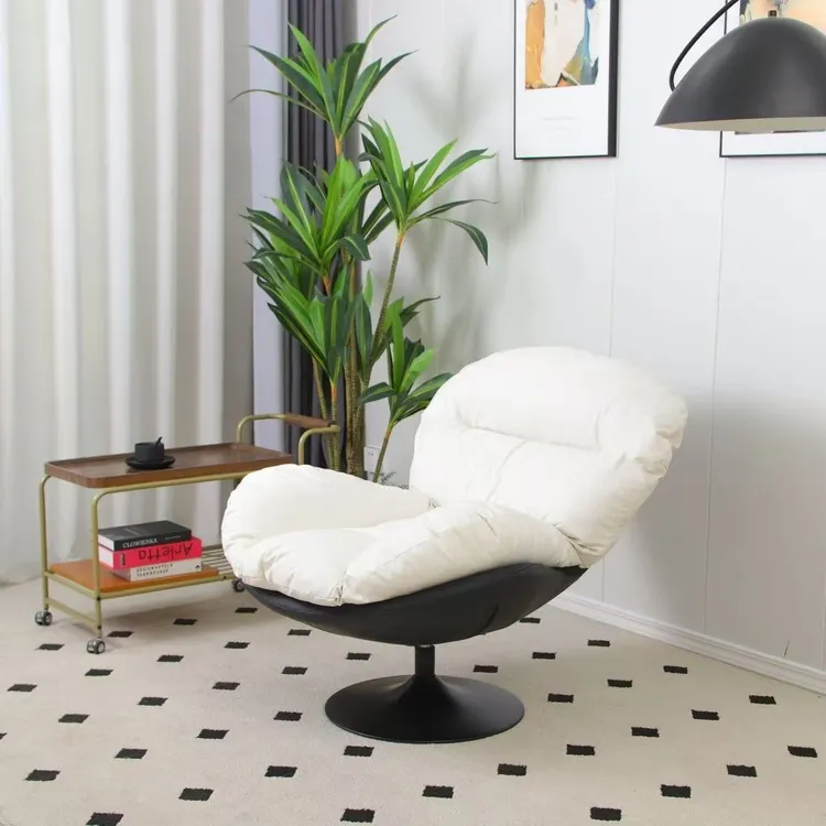 北欧沙发椅单人旋转现代简约家用蛋壳客厅阳台卧室休闲休闲椅懒人