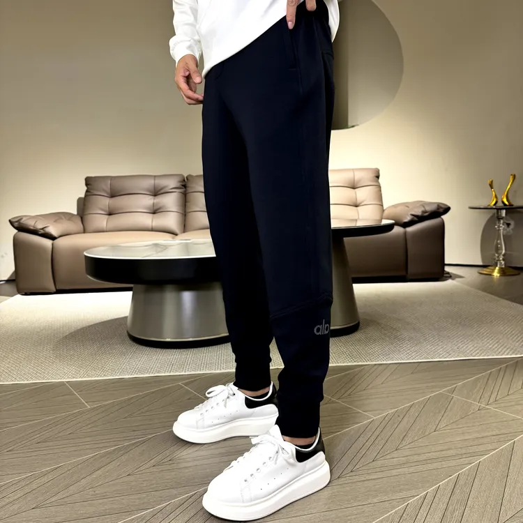 9919款秋季男士运动休闲时尚百搭修身显瘦拼接小脚休闲裤面料舒适