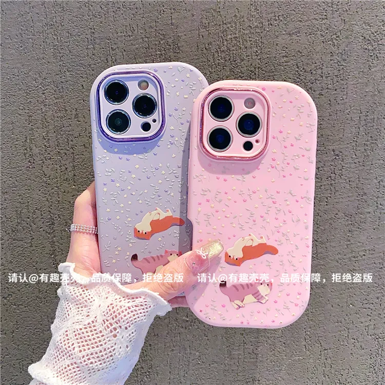 金属小胖妹适用苹果16/iPhone/华为荣耀/VIVO/OPPO/小米手机壳潮