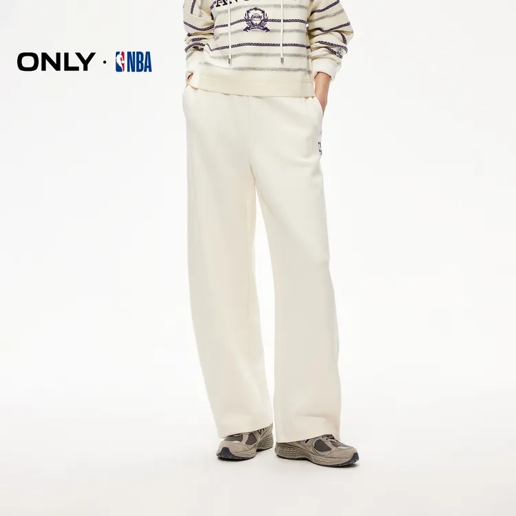 2025冬季新款NBA合作系列松紧腰宽松运动休闲裤女|12541D002
