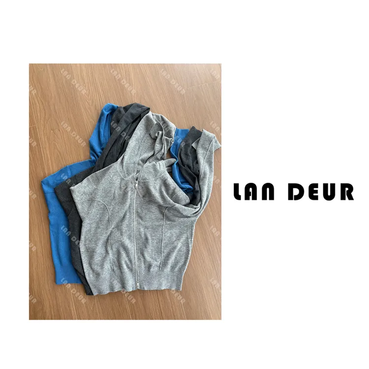 JIUJIU【浪花海盐味】常规款长袖宽松型女连帽秋冬毛针织衫女