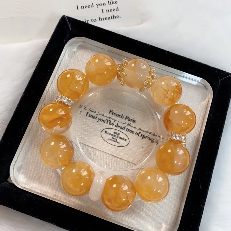 黄胶花简约气质送礼时尚女款手串原创设计ZDYSJ00257