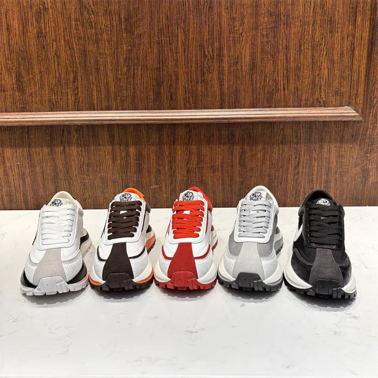 【皮鞋码】2025早春新款皮布拼接轻便百搭潮流男士时尚休闲潮鞋舒适