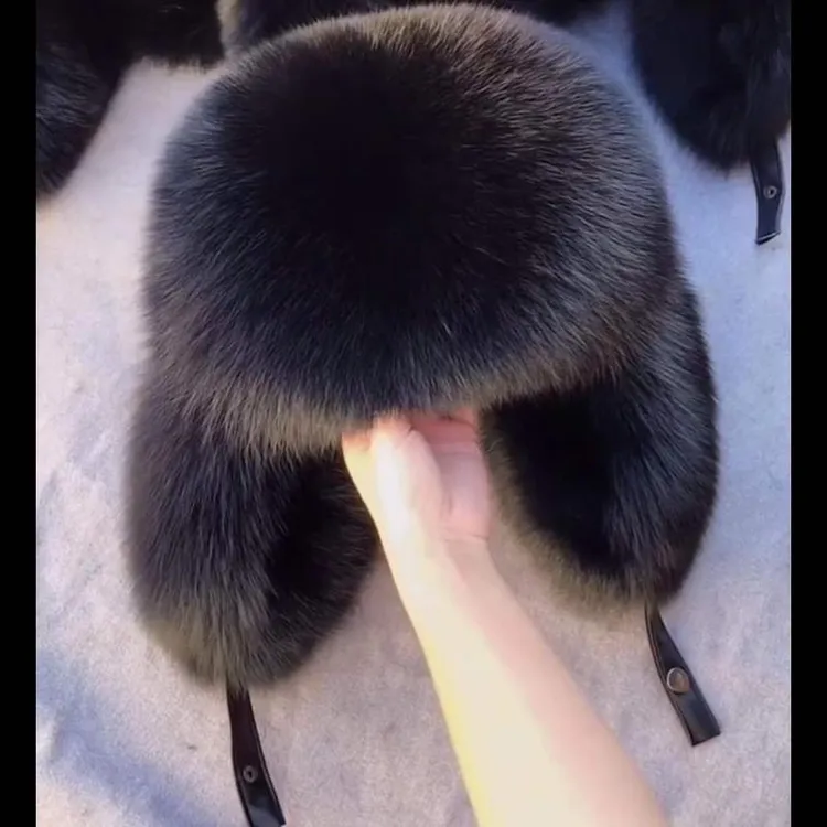 雷锋帽冬天加厚保暖仿皮草帽子仿貉子毛东北全毛霸王帽冬季潮男女