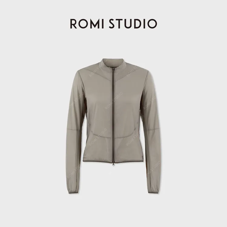 ROMI STUDIO轻量防晒UPF50+超薄超细旦AB拼色修身外套 RWDRWD2565