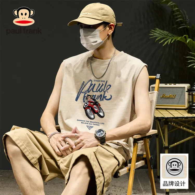 PaulFrank/大嘴猴背心2026夏季新款宽松无袖T恤上衣运动风穿搭