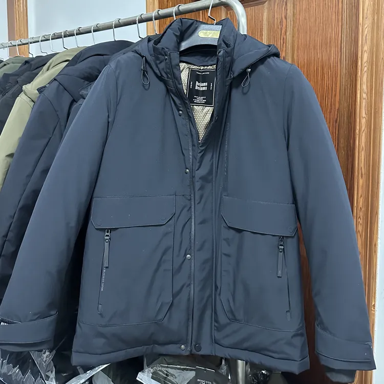 鸿运男士冬季外套可脱卸内胆加绒加厚防风保暖中老年棉服爸爸装