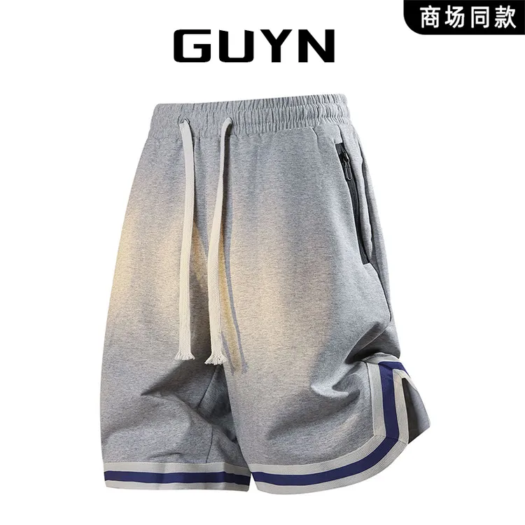 【品牌现货】GUYN美式复古休闲篮球裤夏季新款户外运动跑步五分短裤
