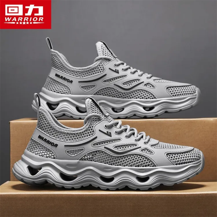 回力男鞋春季透气防臭薄款网眼镂空网鞋轻便跑步减震休闲运动潮鞋商品图
