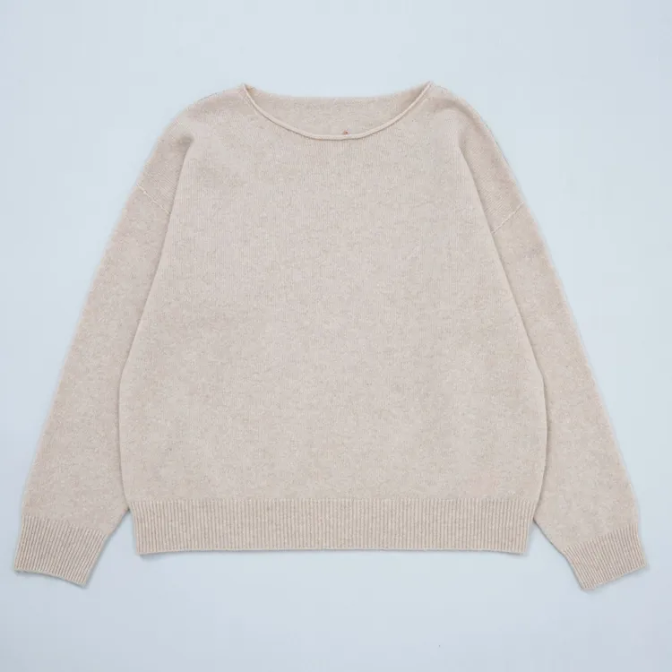 MS630 绵羊毛山羊绒混纺多色绣花万能打底衫