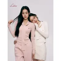 【雪宝专享】Liilou 25ss clean fit 混纺羊毛 V领绑带针织长袖打底