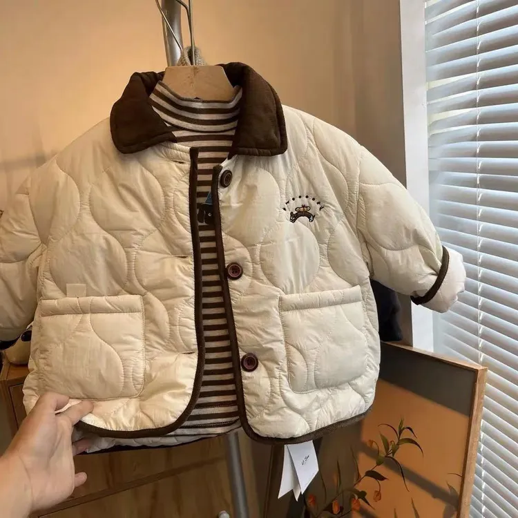 儿童棉服外套秋冬款韩版休闲新款宝宝洋气男女宝宝二棉棉衣小外套
