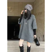 美洋MEIYANG 闪耀毛衣 宽松针织时尚显瘦秋冬慵懒风长袖毛衣