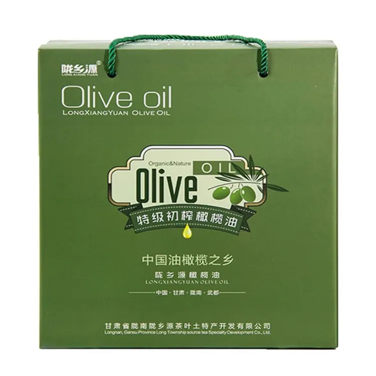 甘肃陇南特产特级初榨橄榄油可凉拌炒菜生吃家庭食用油