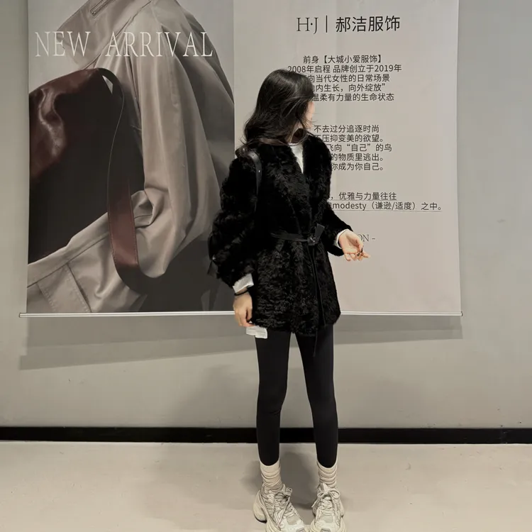 【 H·J 】“时尚公式”高腰收腹提臀高弹力无紧绷感加绒瑜伽裤0810