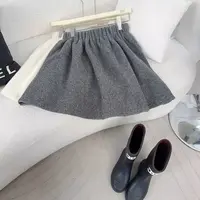 | 秋季新款韩系百搭松紧纯色高级感A字百搭半身裙 6685589