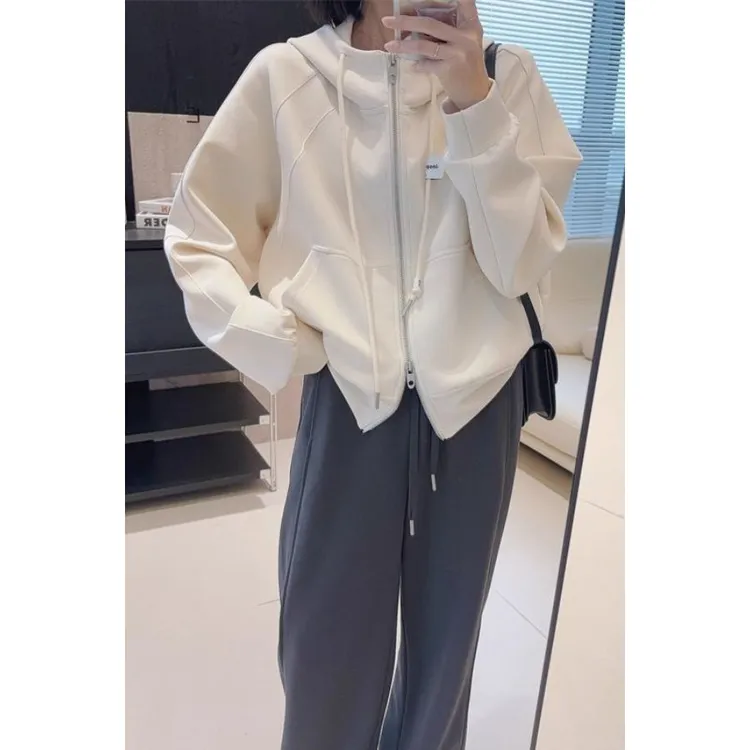 哥弟阿玛施正品2024春季新款休闲百搭减龄韩版宽松短款外套小个子