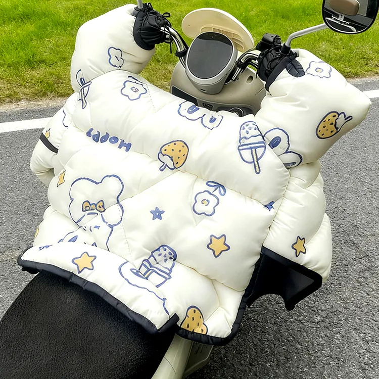 电动车挡风被爱玛电瓶车冬用超级厚加大防寒防雨防风加绒2025新款