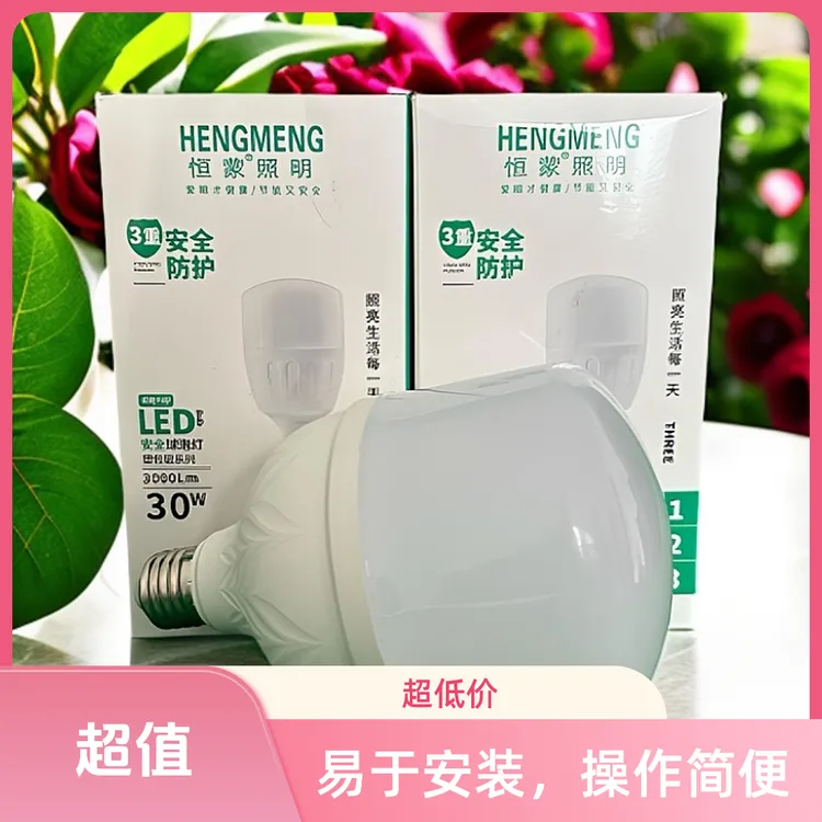 LED球泡灯塑包铝外壳散热好无频闪白光家用节能球泡灯超亮球泡灯