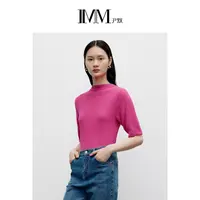 IMM尹默【星线好物】冬季环保摩卡色短袖毛衫