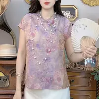 【670】硕果累累-短袖新中式提花国风时尚休闲防晒透气短袖