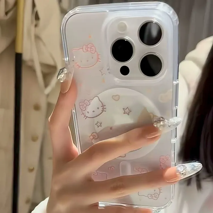 星星Kitty高透磁吸壳适用iPhone16promax手机壳苹果15/14/13防摔.