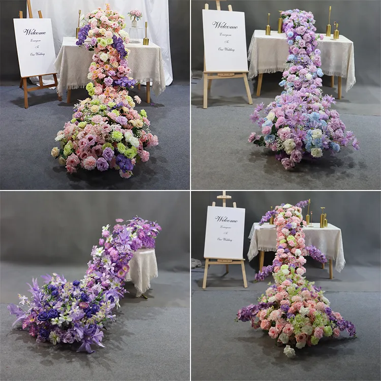 婚庆仿真花订婚宴生日宴瀑布桌花挂花条美陈橱窗舞台拍摄布置道具