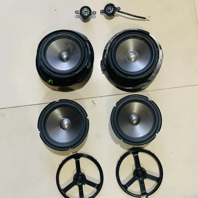 汽车音响喇叭改装拆车套装4低4高音扬声器喇叭同轴哈曼卡顿L7金属