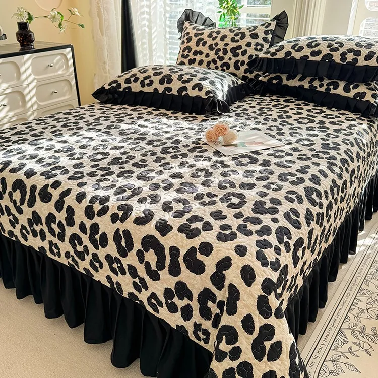 四季通用加厚夹棉缝纫床盖单件榻榻米床垫子防滑垫床单三四件套