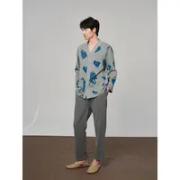 宽画秋冬新款男家居服98078